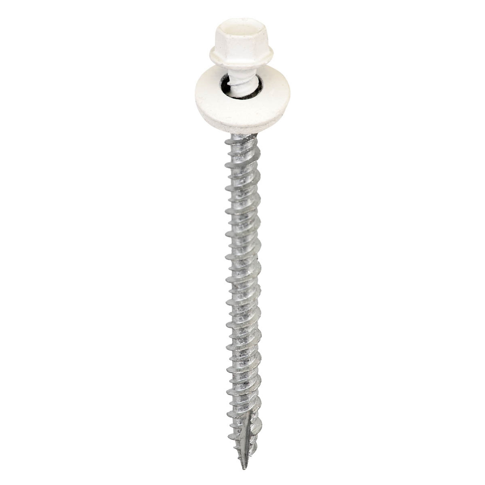 Acorn Hardware Metal-to-Wood Screws — #9 x 2 1/2in., White Hex, 250 Pcs, Model# SW-MW25W250